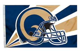 Los Angeles Rams Flag 3x5 Helmet Design