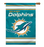 Miami Dolphins Banner 28x40 House Flag Style 2 Sided CO
