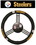 Pittsburgh Steelers Steering Wheel Cover - Leather