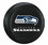 Seattle Seahawks Black Tire Cover - Size Large