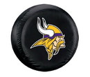 Minnesota Vikings Black Tire Cover - Size Large