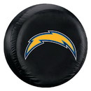 Los Angeles Chargers Tire Cover Large Size Black