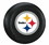 Pittsburgh Steelers Black Logo Tire Cover - Size Large