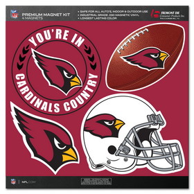 Arizona Cardinals Magnet Kit 4 Piece CO