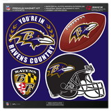 Baltimore Ravens Magnet Kit 4 Piece CO