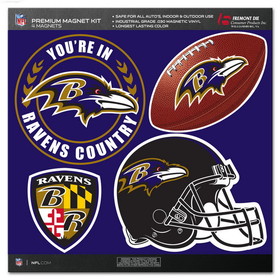 Baltimore Ravens Magnet Kit 4 Piece CO