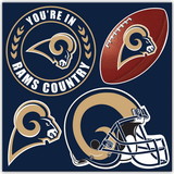 Los Angeles Rams Magnet Kit 4 Piece CO
