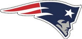 New England Patriots 12" Logo Car Magnet