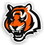 Cincinnati Bengals 12" Tiger Logo Car Magnet