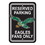 Philadelphia Eagles Sign 12x18 Plastic Reserved Parking Style Retro Design CO
