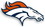 Denver Broncos Car Magnet - 12" Logo - Right