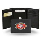 San Francisco 49ers Wallet Trifold Leather Embroidered