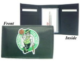 Boston Celtics Embroidered Leather Tri-Fold Wallet