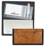 Charlotte Bobcats Checkbook Cover Leather/Nylon Embossed CO