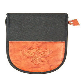 Atlanta Hawks CD Case Leather/Nylon Embossed CO