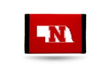 Nebraska Cornhuskers Nylon Trifold Wallet - Red