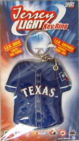 Texas Rangers Keychain Jersey Keylight CO