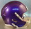 Riddell Speed Blank Mini Football Helmet Shell - Purple
