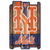 New York Mets Sign 11x17 Wood Fence Style