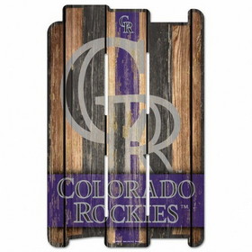 Colorado Rockies Sign 11x17 Wood Fence Style