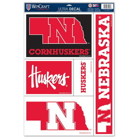 Nebraska Cornhuskers Decal 11x17 Ultra