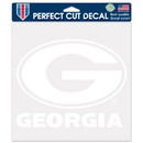 Georgia Bulldogs Decal 8x8 Perfect Cut White