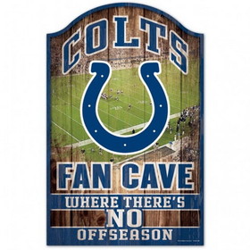 Indianapolis Colts Sign 11x17 Wood Fan Cave Design