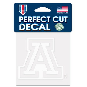 Arizona Wildcats Decal 4x4 Perfect Cut White