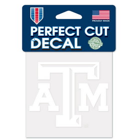 Texas A&M Aggies Decal 4x4 Perfect Cut White