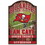 Tampa Bay Buccaneers Sign 11x17 Wood Fan Cave Design