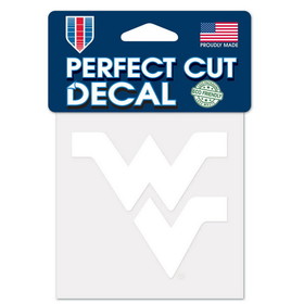 West Virginia Mountaineers Decal 4x4 Perfect Cut White