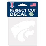 Kansas State Wildcats Decal 4x4 Perfect Cut White