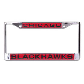 Chicago Blackhawks License Plate Frame - Inlaid