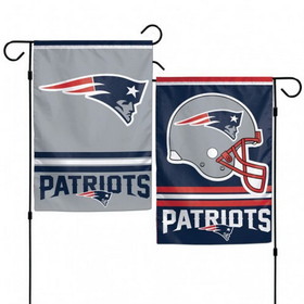 New England Patriots Flag 12x18 Garden Style 2 Sided