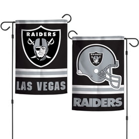 Las Vegas Raiders Flag 12x18 Garden Style 2 Sided