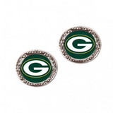 Green Bay Packers Earrings Post Style