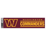 Washington Commanders Decal 3x12 Bumper Strip Style