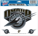 Omaha Nighthawks Decal 5x6 Ultra Color