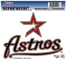 Houston Astros Decal 5x6 Multi Use Color