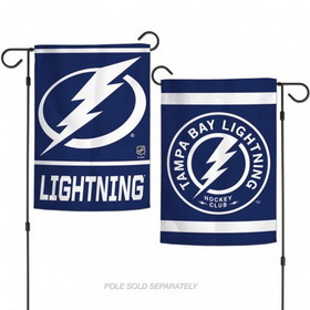 Tampa Bay Lightning Flag 12x18 Garden Style 2 Sided