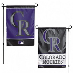 Colorado Rockies Flag 12x18 Garden Style 2 Sided