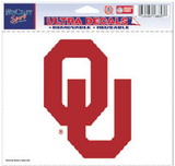 Oklahoma Sooners Decal 5x6 Ultra Color