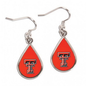Texas Tech Red Raiders Earrings Tear Drop Style