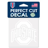 Ohio State Buckeyes Decal 4x4 Perfect Cut White