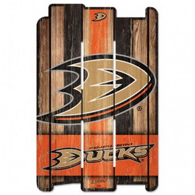 Wincraft Anaheim Ducks Sign 11x17 Wood Fence Style