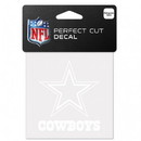 Dallas Cowboys Decal 4x4 Perfect Cut White