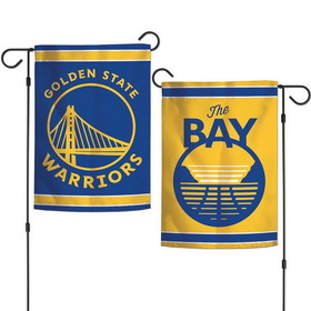 Golden State Warriors Flag 12x18 Garden Style 2 Sided
