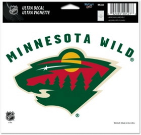 Minnesota Wild Decal 5x6 Ultra Color