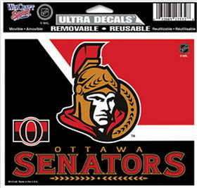 Ottawa Senators Decal 5x6 Ultra Color