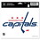 Washington Capitals Decal 5x6 Ultra Color